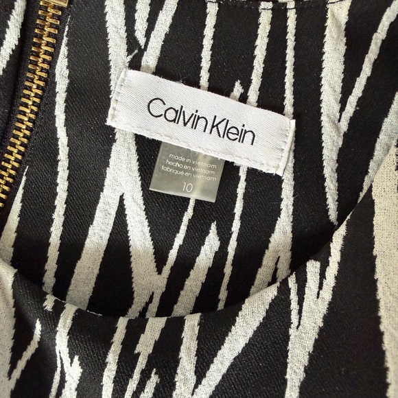 Calvin Klein Strapless Black and White Dress - Picture 4 of 6